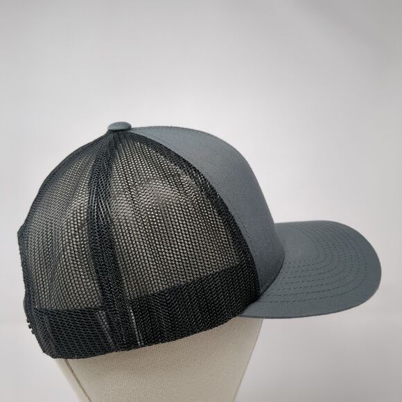 Daily 78 Snapback Trucker Hat Gray OS Adjustable Mesh Back Pacific Headwear - Picture 4 of 9